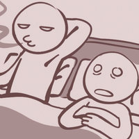 Smoking In Bed Art Trend original image.