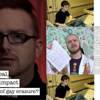 HBomberguy vs. James Somerton Plagiarism Scandal depicting a screenshot from Hbomb's December 2023 video and a meme.