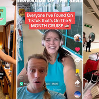 TikTok video examples from the nine-month worldwide cruise.