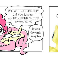 Fluttershy forever weed brownie