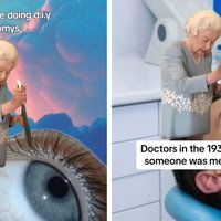 Queen Elizabeth’s “I Think I Might Just Put Knife In It” / Queen Elizabeth Cutting Cake queen elizabeth lobotomy memes