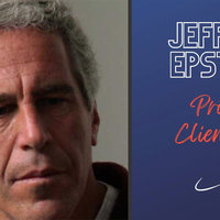 Jeffrey Epstein Client List A photo of Jeffrey Epstein and an example of his "Client List."