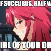 Mari Setogaya / Half Succubus Half Vampire meme.