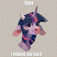 Oops, I milked too hard