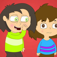 Chara Possessing Frisk / Story of Undertale "Despicable Me"