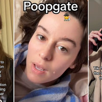 Victoria's Secret Nightmare Roommate / Poopgate tiktok video examples.