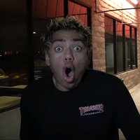 What Behind You Oh My God meme and original viral video screenshot.