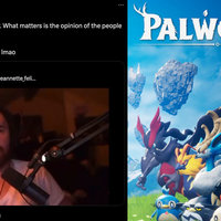 Asmongold "Artist's Opinions Don't Matter" Asmongold Artist's Opinions Don't Matter controversial statement depicting a tweet and artwork of palworld.