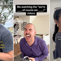 We're X Of Course We Y tiktok trend video examples.