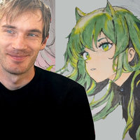 PewDiePie 100-Day Drawing Progress example artwork.