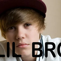 Lil bro slang term depicting Justin Bieber.