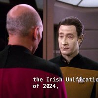 Data Saying "The Irish Unification of 2024"