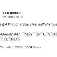 My Pussy in Bio spam comment on an X / Twitter post.