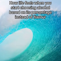 How Life Feels When Drone Videos example meme depicting a wave barreling.