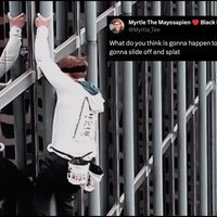 Pro-life Spiderman climbing a building, with a post beside him describing his actions.