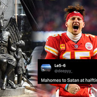 Patrick Mahomes and The Chiefs Performing Satanic Ritual example images.