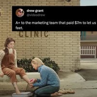 Jesus Washed Feet Super Bowl Commercial depicting a still from the advertisement, and a post describing it.