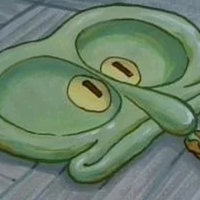 Flat / Squished Squidward Face meme.