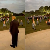 Donald Trump Cheerleaders Dancing Video.