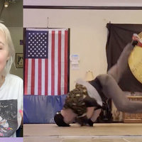Breakdancing Dad B-Boy Benihana vs. @Madihart_soccer viral video.