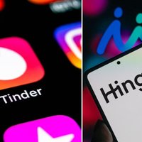 Image of phone and tinder, hinge, match.