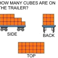 How Many Cubes Are On The Trailer? Viral cubes on the trailer debate and image.