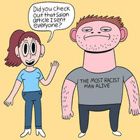 Every Third Hetero Couple / The Most Racist Man Alive meme.