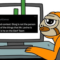 Slerf Coin meme and tweet example.