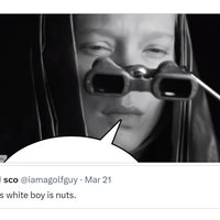 This White Boy Is Nuts meme example.