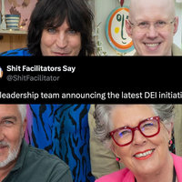 DEI / Diversity Equity Inclusion tweet and meme example.