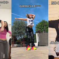 JoJo Siwa Karma tiktok dance examples.