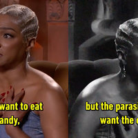 Tiffany Haddish But The Parasites In Me Want The Candy meme.