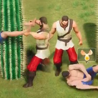 Guy Tortured With a Cactus Ad