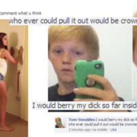 I Would Berry My Dick meme and original post.