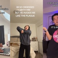 I Cry A Lot But I Am So Productive It's An Art tiktok trend and meme.
