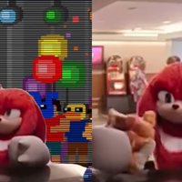 Knuckles Eating Challah Bread meme.