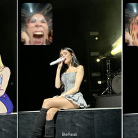 Fan Screaming at Madison Beer Performance BeReal meme and redraw examples.