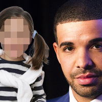 Drake Hidden Secret Daughter Rumor depicting a censored child and Drake.