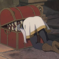 Frieren Stuck In Mimic Chest