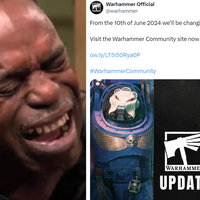 2024 Games Workshop / Warhammer Price Increase Controversy Games Workshop Price Increase announcement and meme.