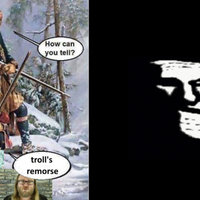 Troll's Remorse meme example.