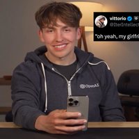 GPT-4o / ChatGPT-4o GPT-4o demo depicting Sam Altman from OpenAI and a tweet.