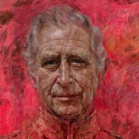 King charles red portrait meme.