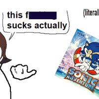 Arin Hanson Sonic Adventure This Sucks Actually meme example.