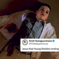 Young Sheldon Ending Young Sheldon Ending meme and tweet example.
