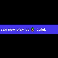You Can Now Play As Luigi meme and message.
