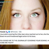 Lillee Jean Primink Doxxing Controversy depicting an image of the youtuber and a tweet.