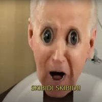 Skibidi Biden Stephen Colbert meme and viral video.