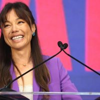 An image of Nicole Shanahan speaking at an event.