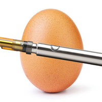 Egg Blinker image example depicting an egg and an oil pen or vape.